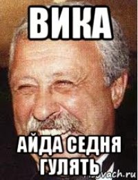 вика айда седня гулять