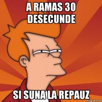 a ramas 30 desecunde si suna la repauz