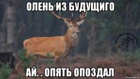 олень из будущиго ай. . опять опоздал