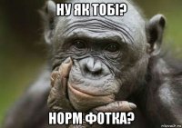 ну як тобі? норм фотка?