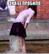 эка ее пробило 