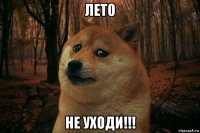 лето не уходи!!!