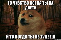 то чувство когда ты на диети и то когда ты не худееш