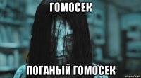 гомосек поганый гомосек