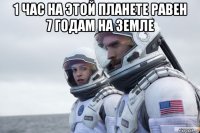 1 час на этой планете равен 7 годам на земле 
