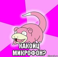  какойц микрофон?