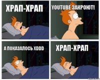 Храп-храп YouTube закроют! А показалось xDdd Храп-храп