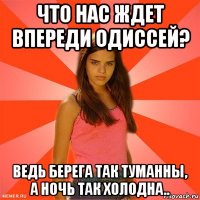 что нас ждет впереди одиссей? ведь берега так туманны, а ночь так холодна..