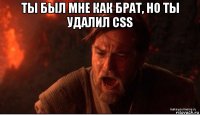 ты был мне как брат, но ты удалил css 