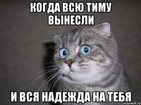 когда всю тиму вынесли и вся надежда на тебя