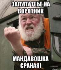залупу тебе на воротник мандавошка сраная!