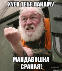 хуев тебе панаму мандавошка сраная!