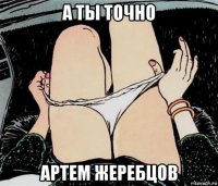 а ты точно артем жеребцов