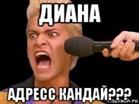 диана адресс кандай???