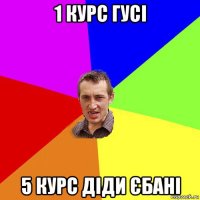 1 курс гусі 5 курс діди єбані