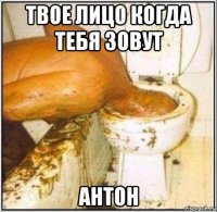 твое лицо когда тебя зовут антон