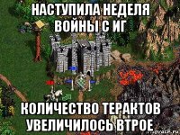 наступила неделя войны с иг количество терактов увеличилось втрое