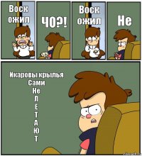 Воск ожил ЧО?! Воск ожил Не Икаровы крылья
Сами
Не
Л
Е
Т
А
Ю
Т