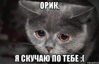 орик, я скучаю по тебе :(