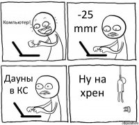 Компьютер! -25 mmr Дауны в КС Ну на хрен