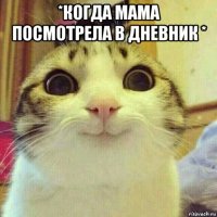 *когда мама посмотрела в дневник * 