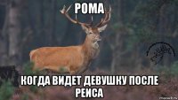 рома когда видет девушку после реиса