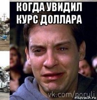 когда увидил курс доллара 