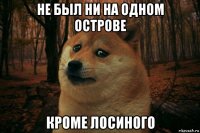 не был ни на одном острове кроме лосиного