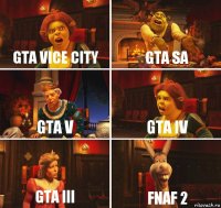 GTA vice city GTA SA GTA V GTA IV Gta III Fnaf 2