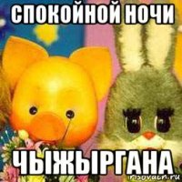 спокойной ночи чыжыргана
