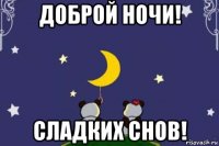 доброй ночи! сладких снов!