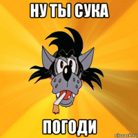 ну ты сука погоди