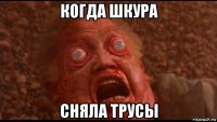 когда шкура сняла трусы