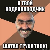 я твой водроповодчик шатал трубу твою