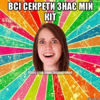 всі секрети знає мій кіт 