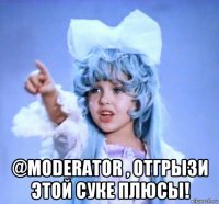  @moderator , отгрызи этой суке плюсы!