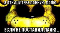 я откушу тебе лобную долю если не поставил лаик!