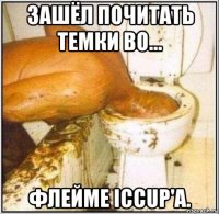 зашёл почитать темки во... флейме iccup'a.