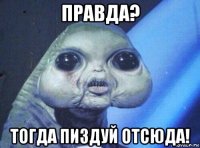 правда? тогда пиздуй отсюда!