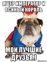 ящер император и осиный король мои лучшие друзья.)