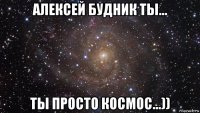 алексей будник ты... ты просто космос...))