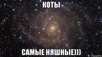 коты самые няшные)))