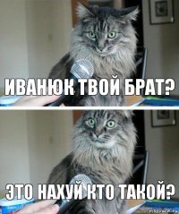 Иванюк твой брат? Это нахуй кто такой?