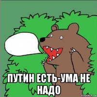  путин есть-ума не надо