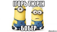 ігорь тюрін бобер