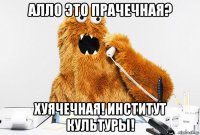 алло это прачечная? хуячечная! институт культуры!