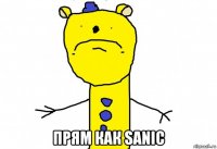  прям как sanic