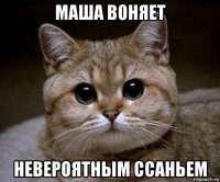 маша воняет невероятным ссаньем