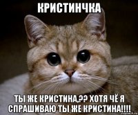 кристинчка ты же кристина,?? хотя чё я спрашиваю ты же кристина!!!!