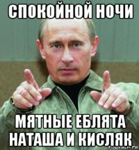 спокойной ночи мятные еблята наташа и кисляк